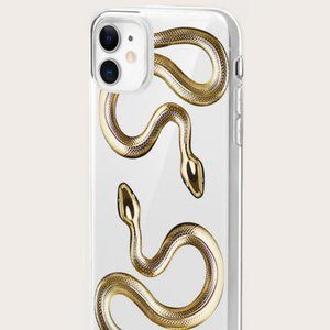 Shein Snake Pattern Clear Phone Case Compatible With iPhone 7p 8p